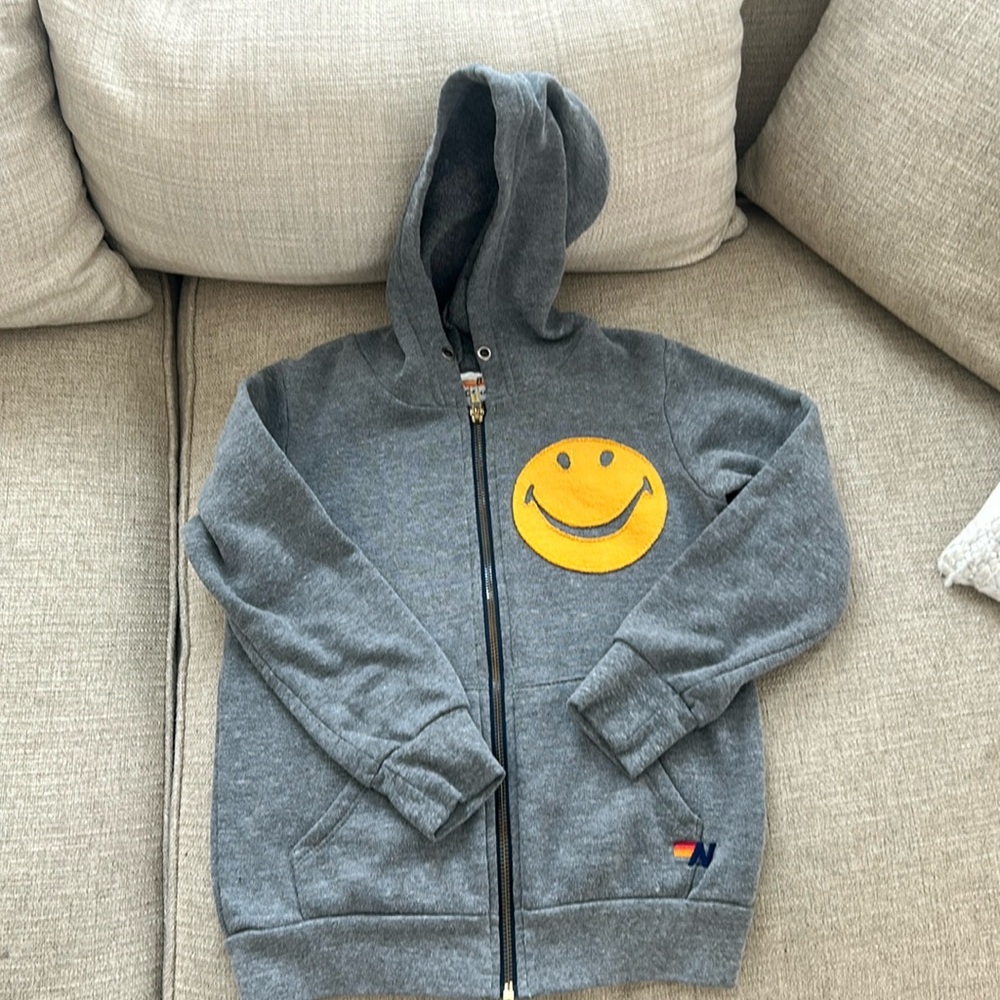 Aviator Nation happy face hoodie 8